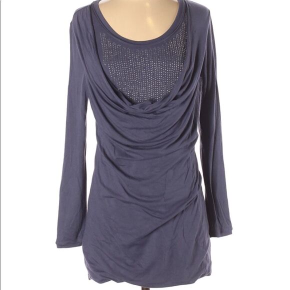 Soft Surroundings Blue Long Sleeve Top Small - Picture 1 of 2